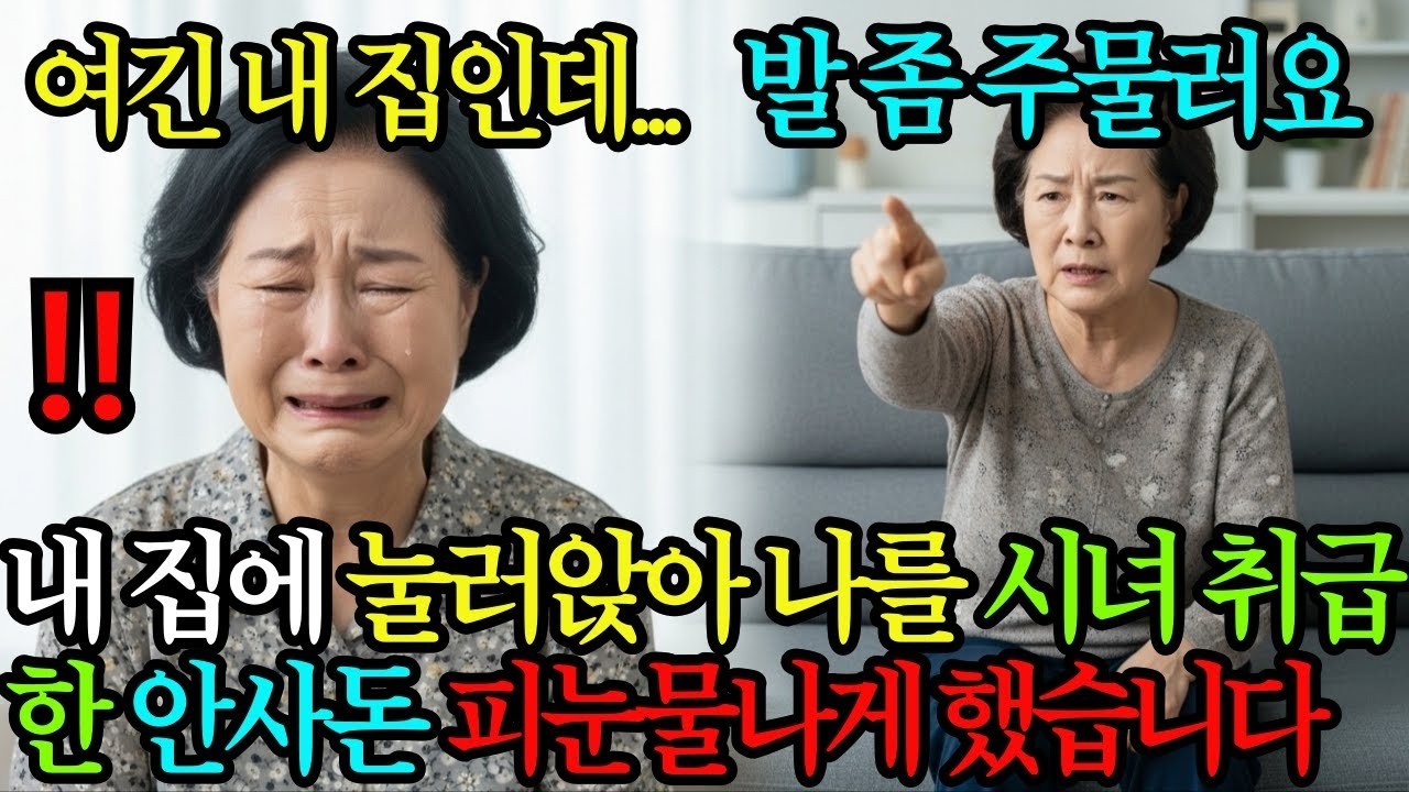 내 집에 눌러앉은 안사돈, 어느 순간부터 날 시녀취급하길래 피눈물나게 해줬습니다