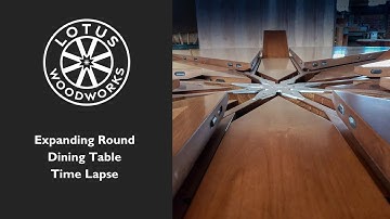 Expanding Round Dining Table Time Lapse | Lotus Woodworks