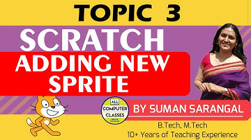 Adding a New Sprite | Part 3 | Learn to Code Scratch | All Computer Classes