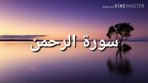 #سورة_الرحمن قراءة جميلة وخاشعة للقارئ #surat_al_rahman#زين ابو كوثر