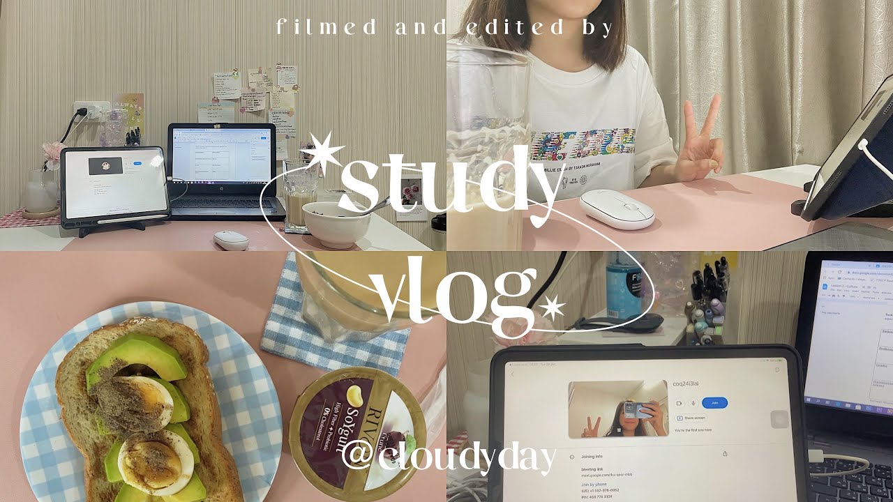study vlog 04 | study, cooking , ฉบับเรียนออนไลน์
