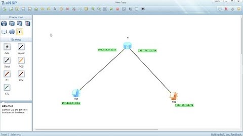 Huawei eNSP: Connecting a Router and Two PCs – Step-by-Step Guide