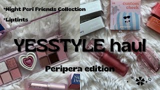 kbeauty haul | peripera night peri friends collection and liptints(unboxing and swatches) ★ ˎˊ˗