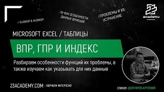 Microsoft Excel / Функции / ВПР, ГПР и ИНДЕКС