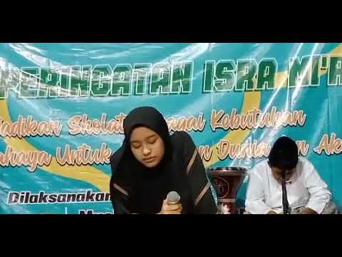 Neng Aida Putri (Ampel)/ Qoriah_ Peringatan Isro'Mi'roj di Musholla Darussalam Manyar Tegal Surabaya