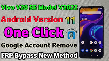 VIVO V20 (V2025) [V2022] Android 11 Google Account Remove,FRP Bypass NEW Method 2021 Latest security