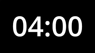 4 MINUTE TIMER - No Sound - Full HD 1080p - COUNTDOWN - 240 SECOND TIMER Profile