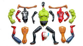 Avengers Toys Assemble Spider-Man, Hulk Smash, Venom And Siren head ~ Avengers