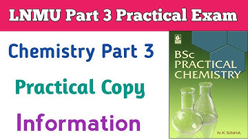 Lnmu bsc part 3 chemistry honours practical notes