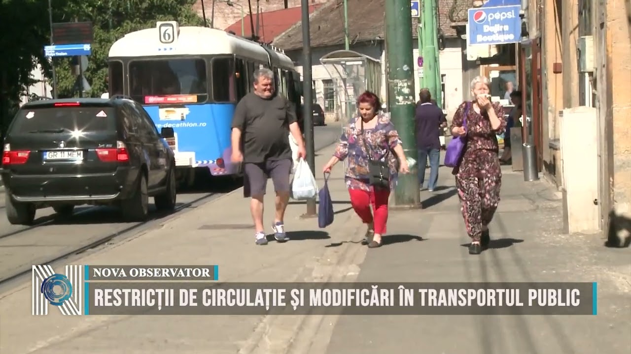 Restricții de circulație și modificări în transportul public 