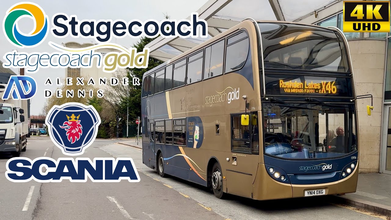 [Stagecoach Gold Midlands: X46 Rushden Lakes to Northampton & Wellingborough] ADL E400 Scania N230UD