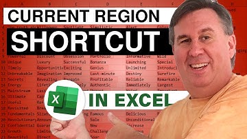 Excel Shortcut Ctrl+to*  Select the All Cells With Data - Episode 2119