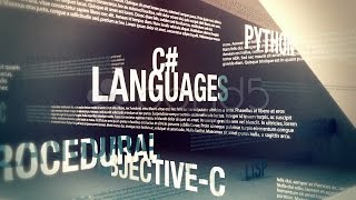 Programming Languages Related Words Loop Hd. Stock Footage