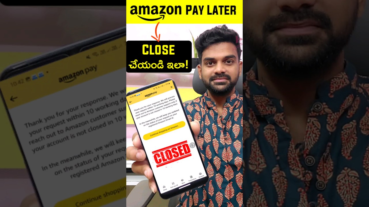 How to close amazon pay later account | amazon pay later telugu telugu