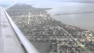 Right over the beautiful space coast, landing runway 27l at melbourne
international airport. this was on a delta md-88 coming from atlanta.
we were lucky hav...