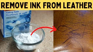 Remove pen ink marsk from leather purse, sofa, couch or jacket with kitchen ingredients