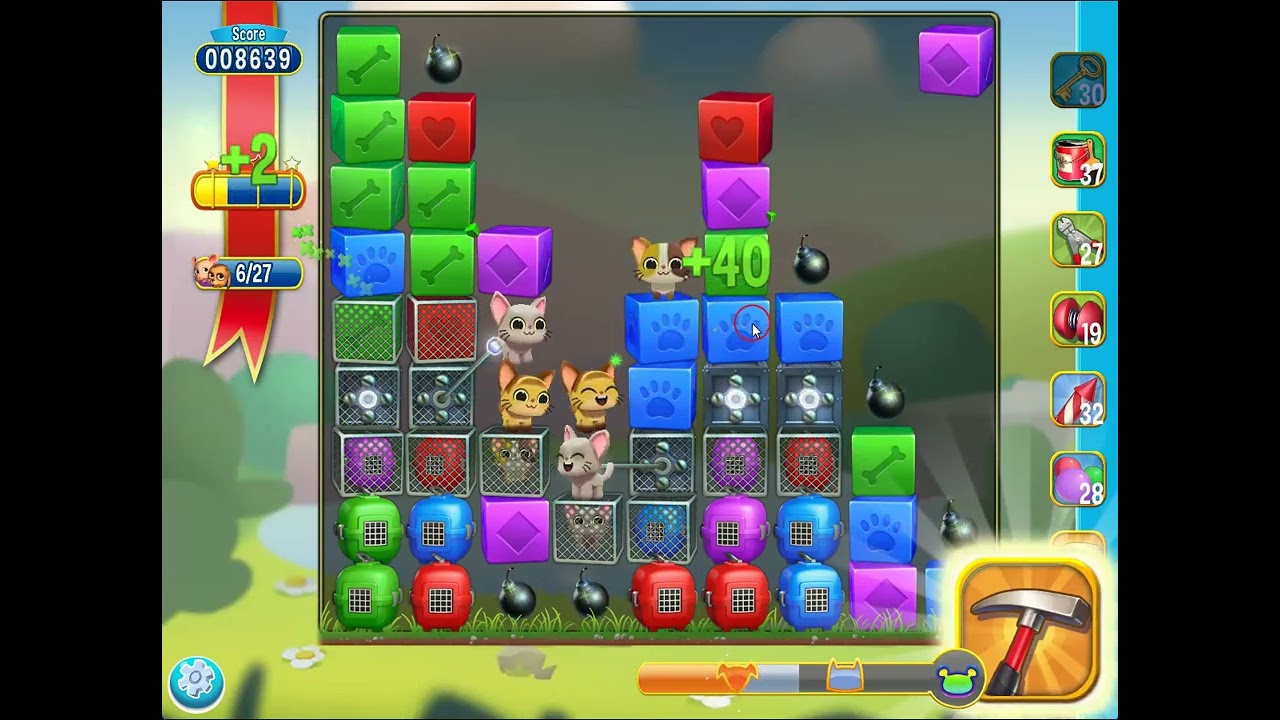 Pet Rescue Saga level 5185 no boosters | PuzzledCubes.site
