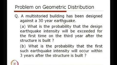 Mod-01 Lec-34 Probability Models using Discrete Probability Distributions