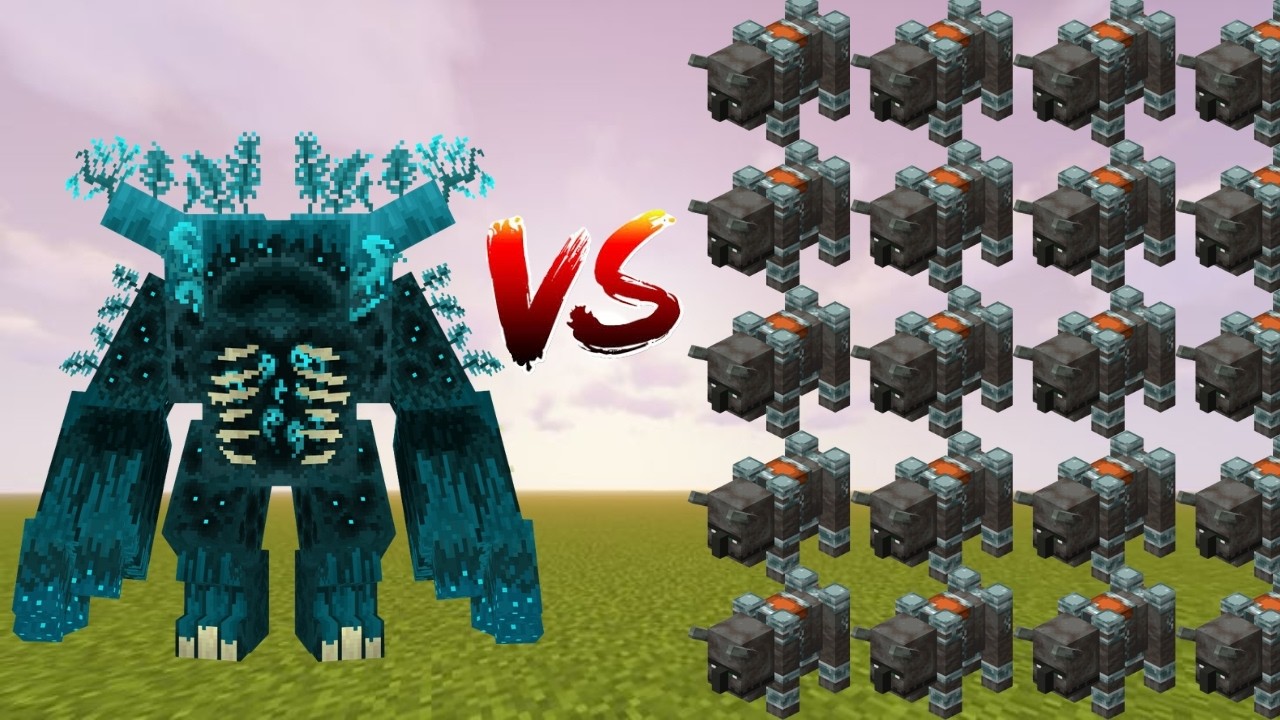 How many want Ravagers kill the warden in the Minecraft mobs Battle