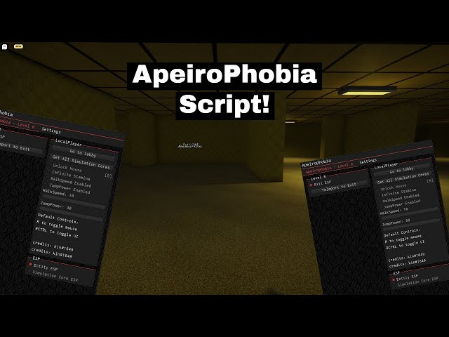 UPDATE 3] Apeirophobia Script GUI / HACK, Exit Every Level, Get Free  Titles