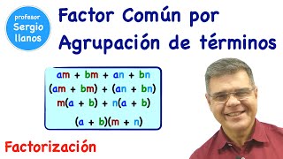 Factoriza con agrupación de términos