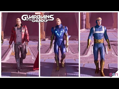 Star-Lord All 13 Outfits - Marvel's Guardians of the Galaxy #Shorts