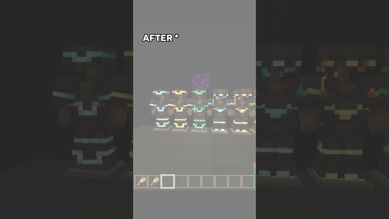Glowing Armour Trims Texture Pack For MCPE/Bedrock 1.20 