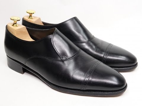 481 / 0223 Recommended!! John Lobb Philip II Loafers, Black