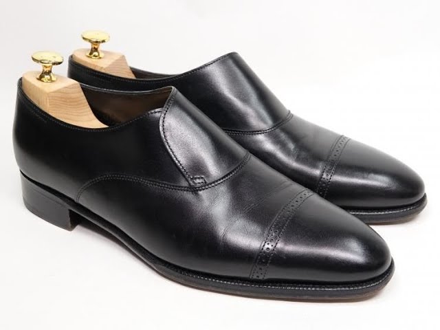 481 / 0223 Recommended!! John Lobb Philip II Loafers, Black