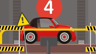Doctor Mcwheelie & a car carrier. Learn colors & numbers with cars for kids. screenshot 5