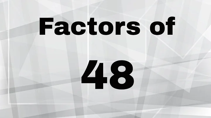 Factors of 48