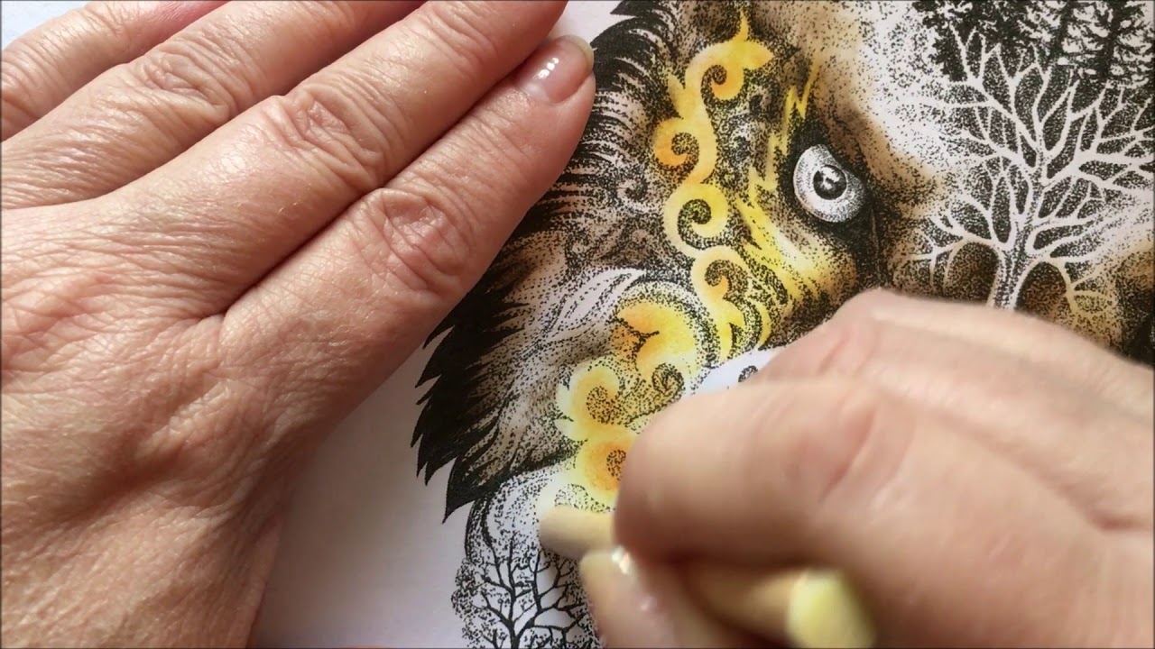 Magic Beauty - Distress ink coloring - YouTube