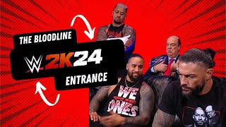 WWE 2K24  The Bloodline 4 Man Entrance!