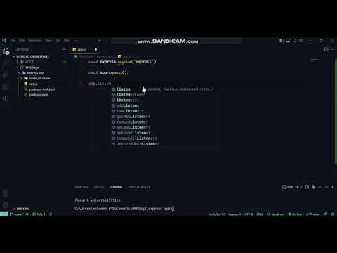 Node js express app | running on local server | beginners