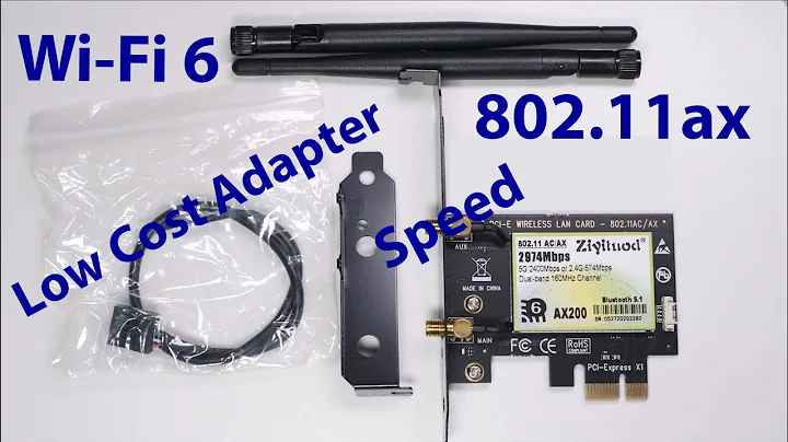 Ziyituod Wi-Fi 6 Adapter Card - Low Cost Performance