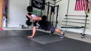 High plank arm reach