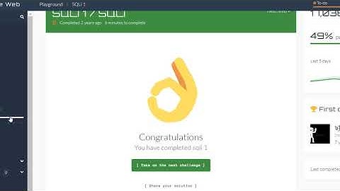 Defend the web - SQL injections (part 1 & 2)