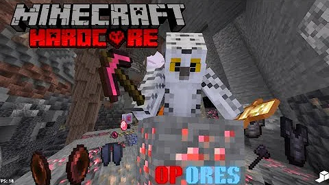 100 Days in Minecraft Hardcore but Ores Give Op Items I Broken Mc.  