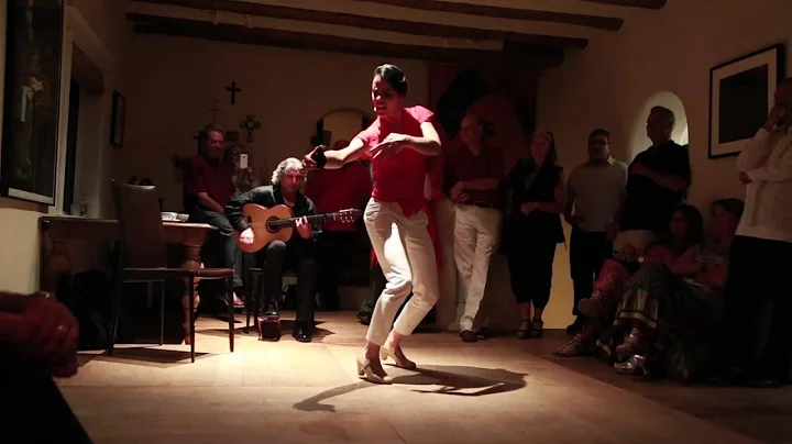 Cuban Flamenco Dancer, Irene Rodriguez and guitari...