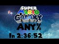 Super Mario Galaxy Any% in 2:36:52