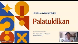 ANO ANG PALATULDIKAN? Ano ang MALUMAY, MALUMI, MABILIS, MARAGSA? #wikangfilipino #filipino