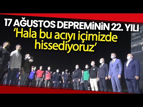 Gölcük'te 17 Ağustos Depreminin 22. Yılında Hayatını Kaybedenler Anıldı