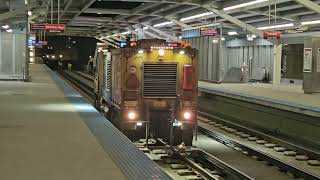 CTA "Maintenance Rail Car" TRAIN ACTION | Wilson Station (at night) || 3.19.2026