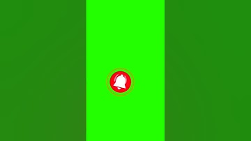 YouTube Notification Bell Button Animation Template | bell icon green screen