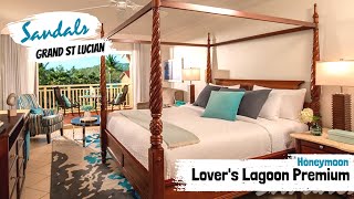 Lover's Lagoon Honeymoon Premium PR | Sandals Grand St Lucian | Walkthrough Room Tour & Review 4K