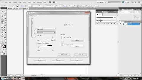 Bamboo Preferences Setting and Brush Setting in Illustrator CS5 ( Pointed end brush stroke tutorial)