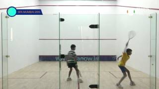 SFA Mumbai 2015 | Squash | Punjab Sharan Rajeev Vs Aaditya Pashine | U11 | Boys | S/F