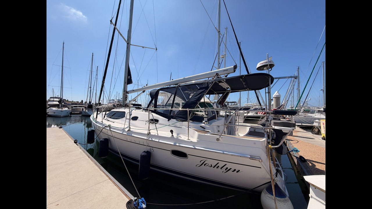 ⁣2008 Hunter 45 Deck Salon Sailboat For Sale Video Walkthrough Review By: Ian Van Tuyl Yacht Broker