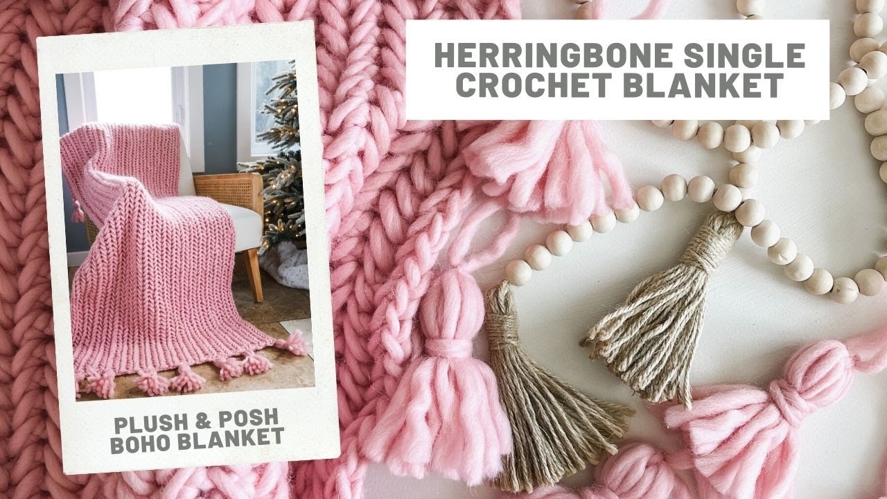 Crochet Baby Blanket for Beginners - Knit Look Stitch 