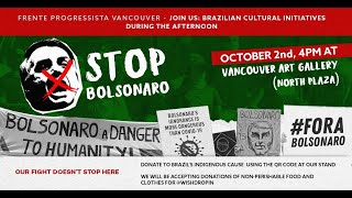 Frente Progressista de Vancouver #ForaBolsonaro @2deOutubro